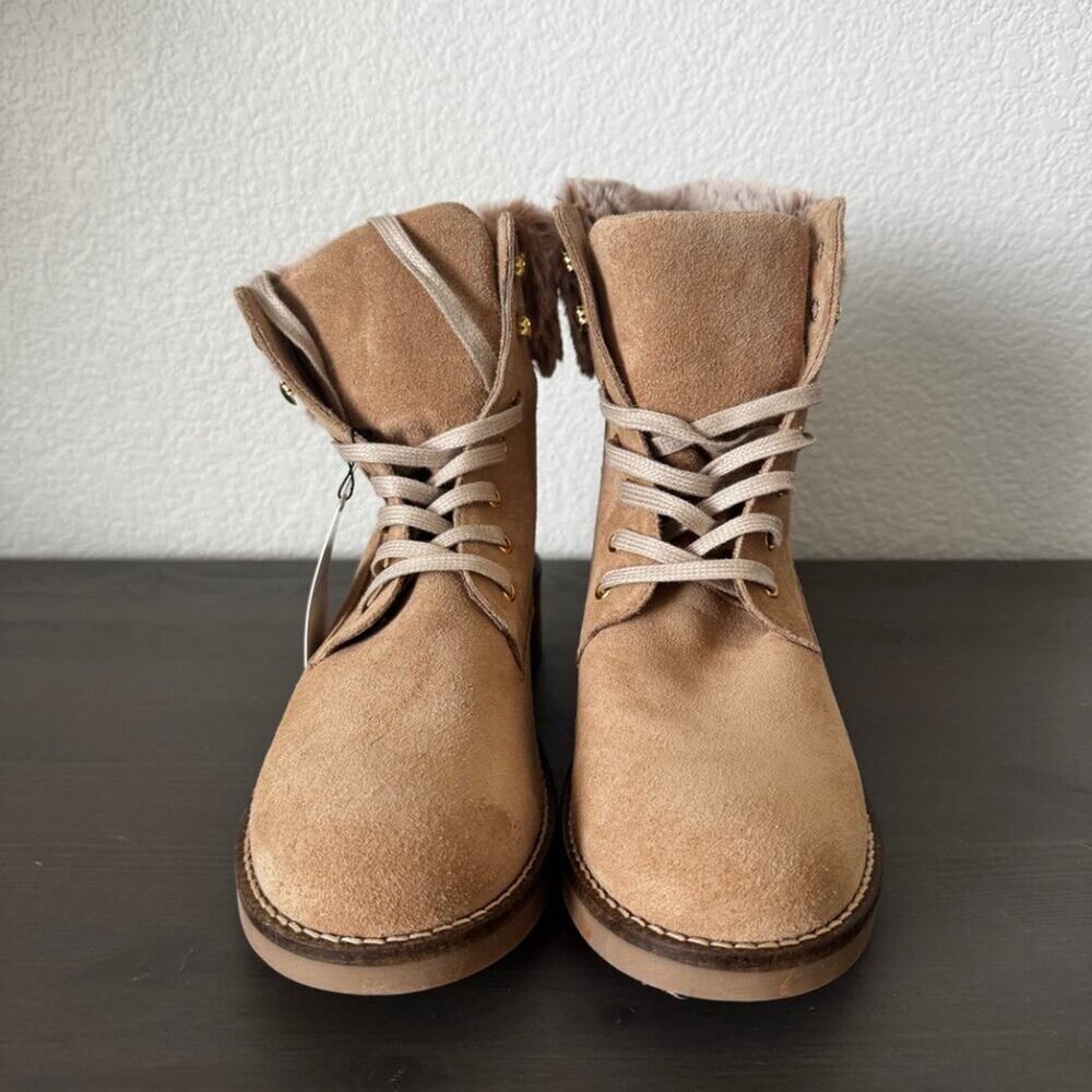 Antonio La Faria | NIB Leather Ankle Lace-up Boots with Side Zip size 9.5 - Picture 3 of 11